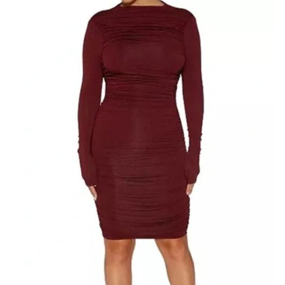 Naked Wardrobe Back Cutout Mini Dress - Picture 1 of 11